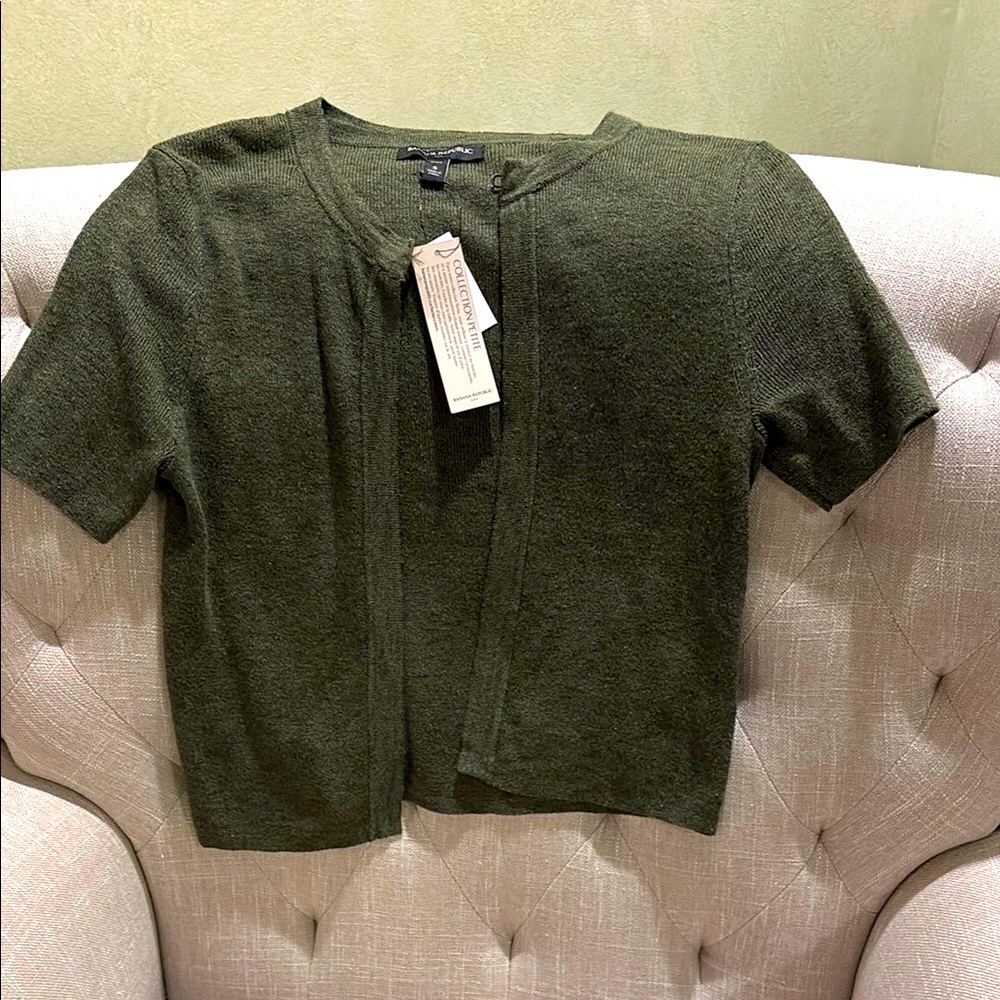 Banana Republic Green Cardigan
